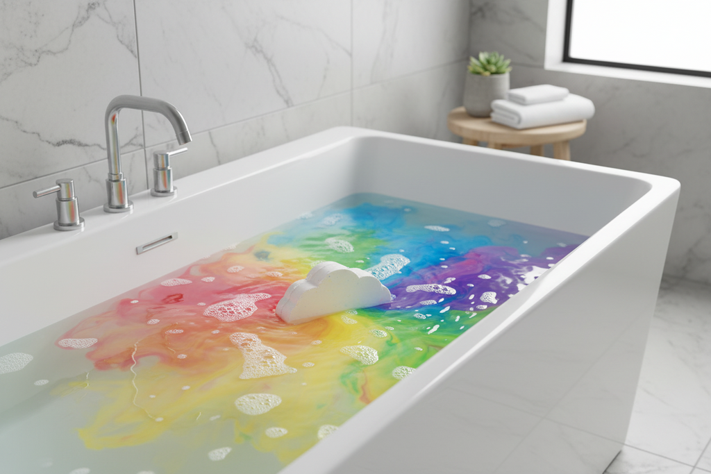 Bombe de bain nuage