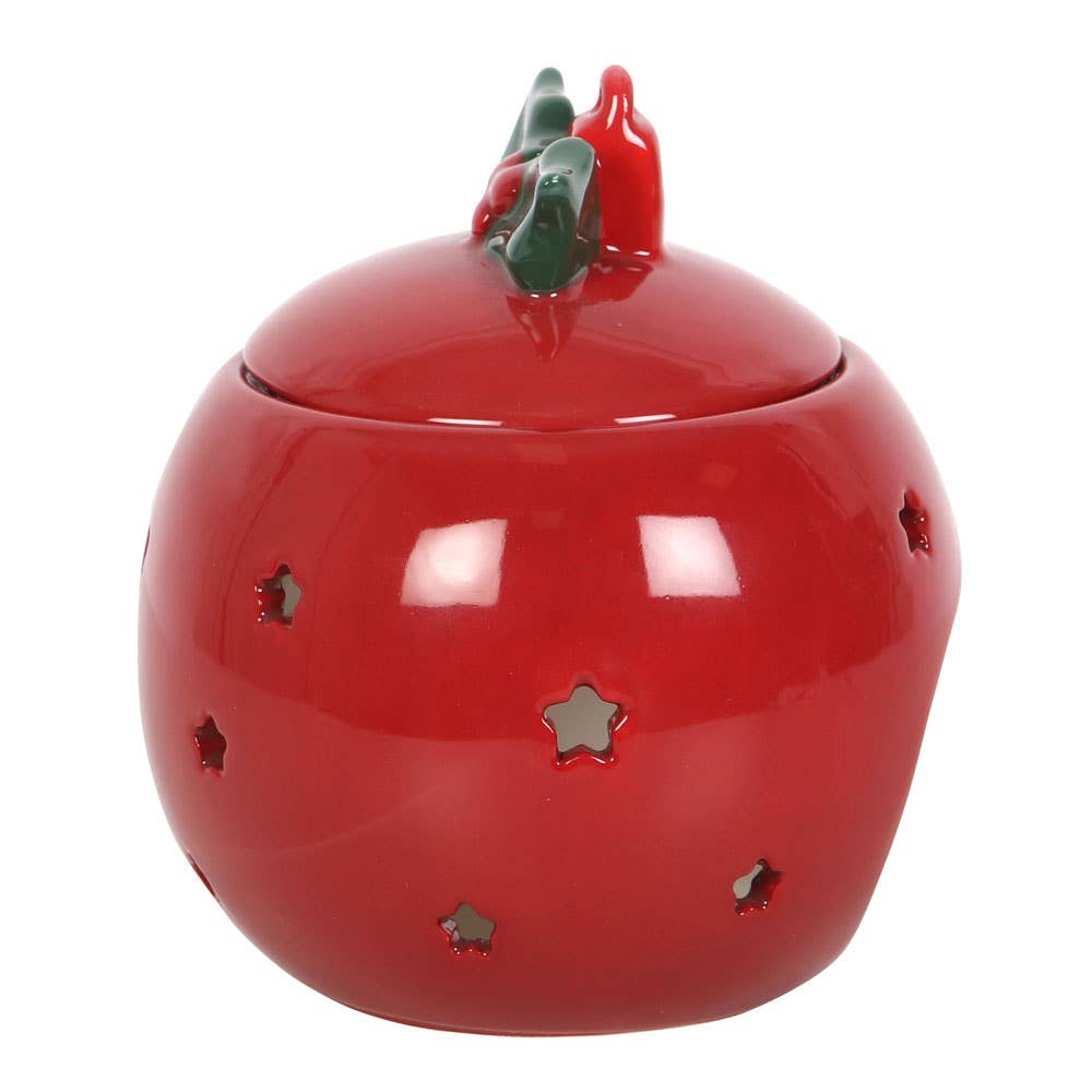 Brûleur  boule de Noël rouge
