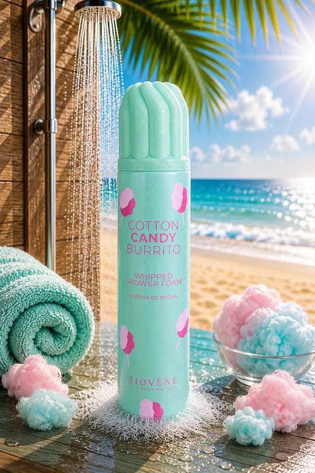 Chantilly de douche Barbe à papa et vanille gourmande