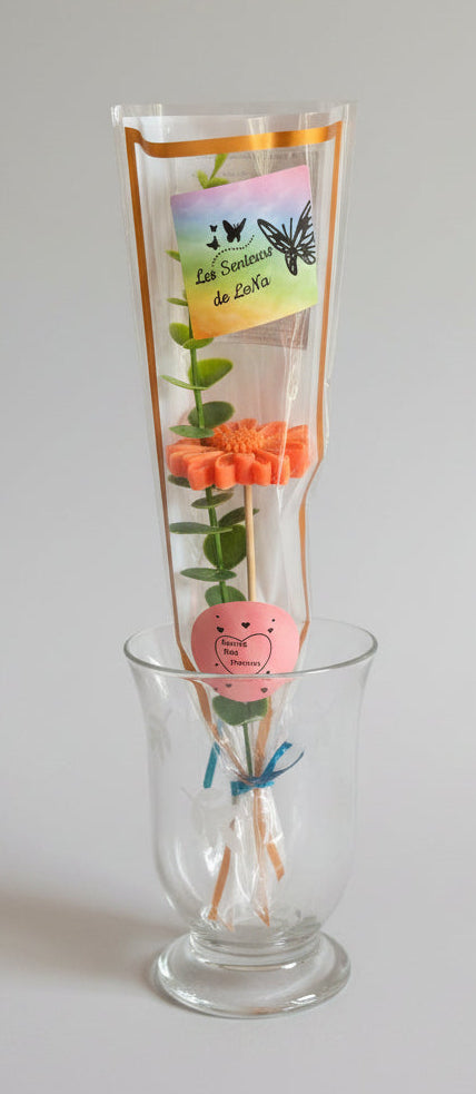 Fleurs individuelles en fondants parfumés