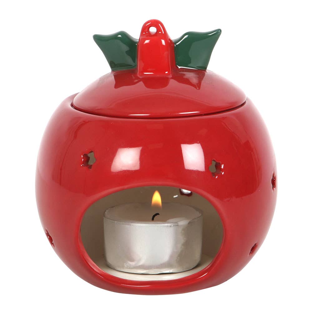 Brûleur  boule de Noël rouge