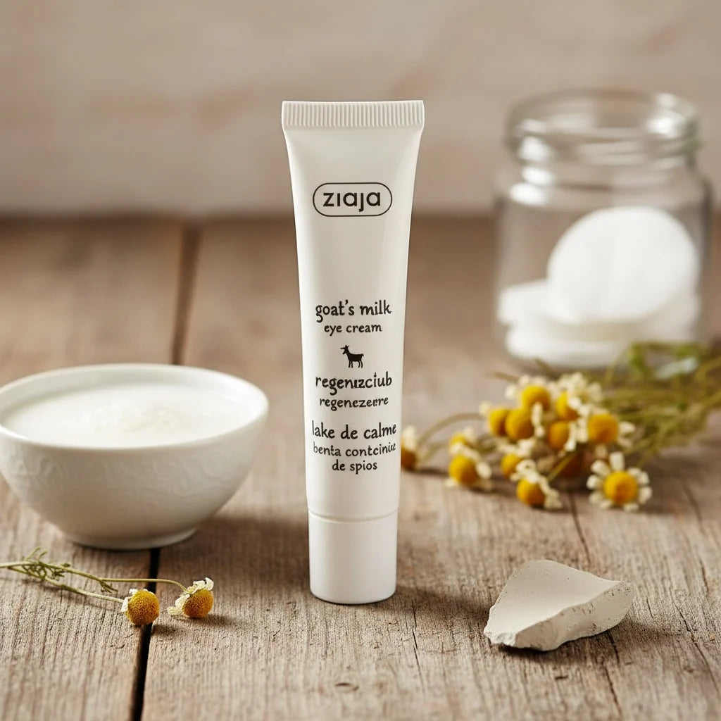 Contour des yeux au lait de chèvre