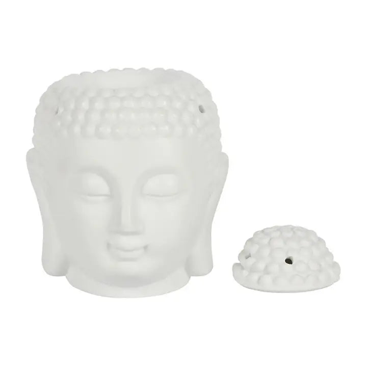 Brûleur Bouddha blanc