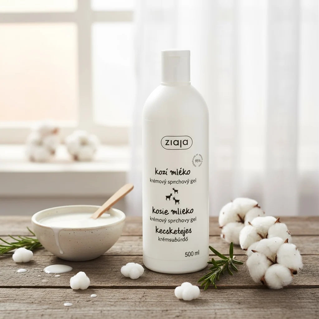 Crème de douche au lait de chèvre