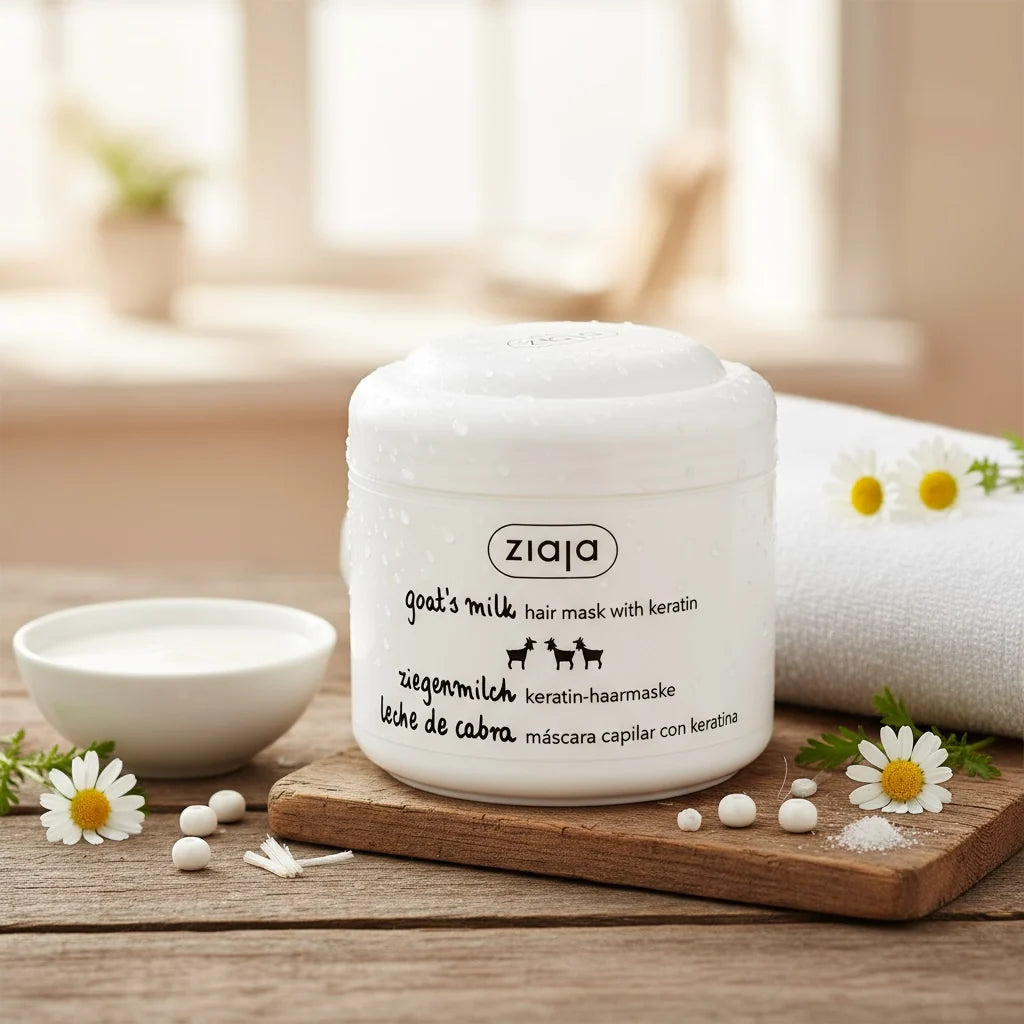 Masque capillaire au lait de' chèvre